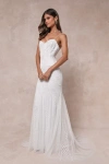 Lulus Radiant Presence White Sequin Sleeveless Backless Maxi Dress In White