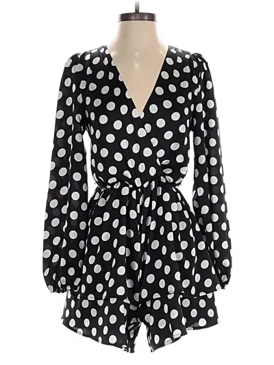 Pre-owned Lulus Romper In Black