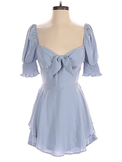 Pre-owned Lulus Romper In Blue