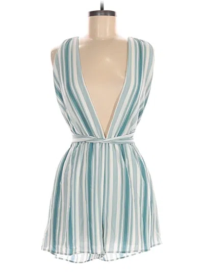 Pre-owned Lulus Romper In Blue