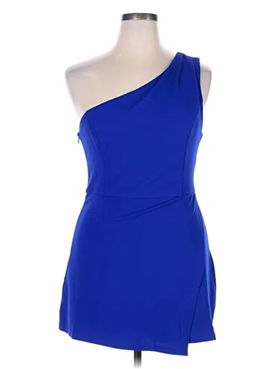 Pre-owned Lulus Romper In Blue