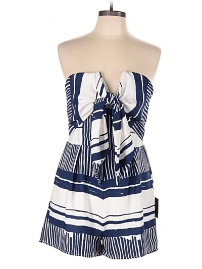 Pre-owned Lulus Romper In Blue