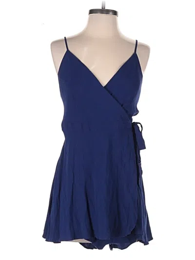 Pre-owned Lulus Romper In Blue