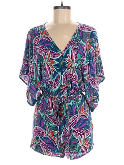 Pre-owned Lulus Romper In Blue