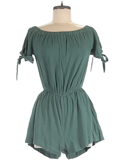 Pre-owned Lulus Romper In Blue