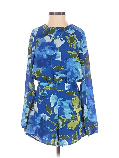 Pre-owned Lulus Romper In Blue