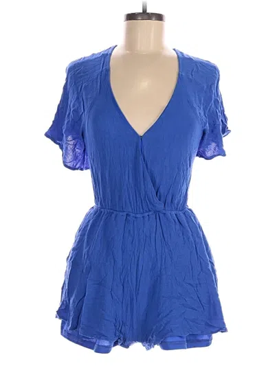 Pre-owned Lulus Romper In Blue
