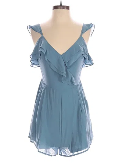 Pre-owned Lulus Romper In Blue