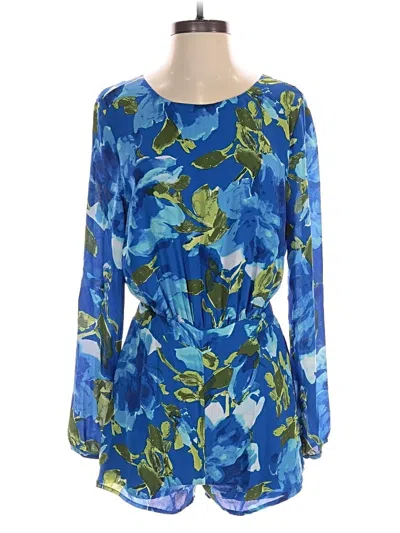 Pre-owned Lulus Romper In Blue