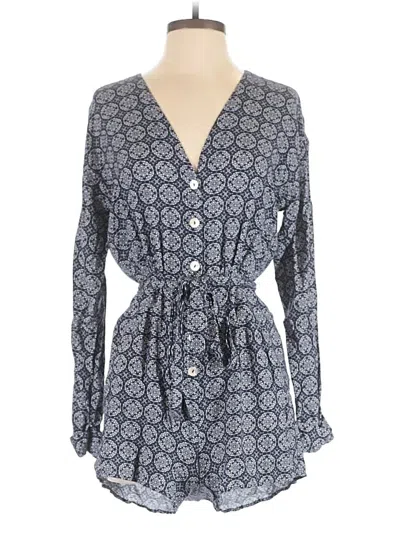 Pre-owned Lulus Romper In Blue