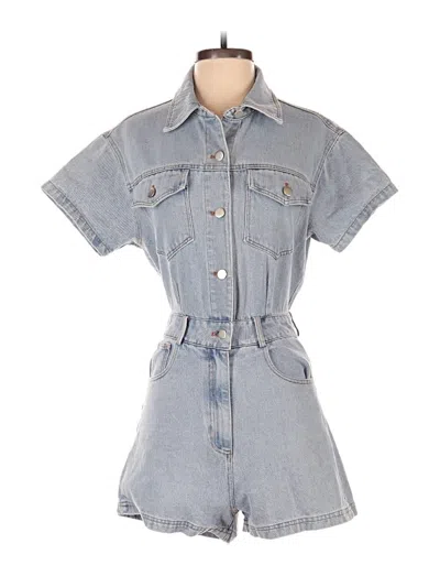 Pre-owned Lulus Romper In Blue