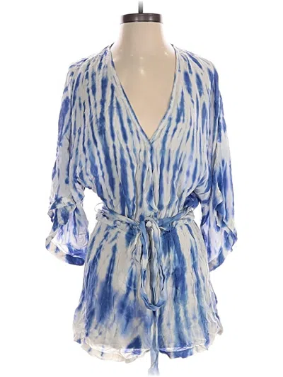 Pre-owned Lulus Romper In Blue