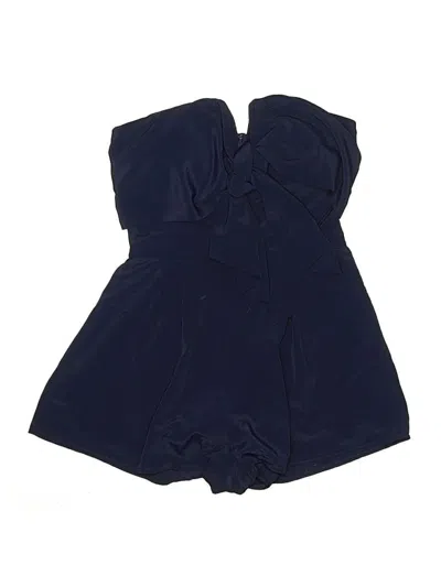 Pre-owned Lulus Romper In Blue