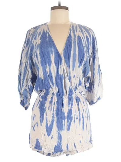 Pre-owned Lulus Romper In Blue