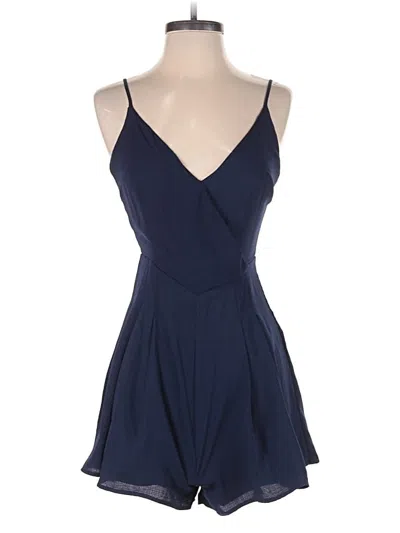 Pre-owned Lulus Romper In Blue