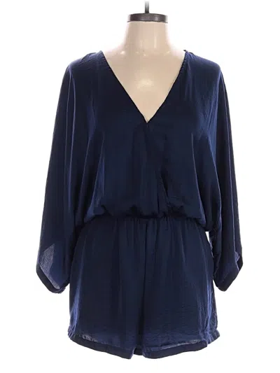 Pre-owned Lulus Romper In Blue