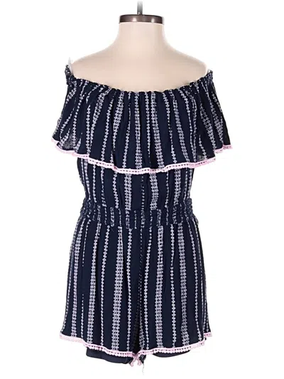 Pre-owned Lulus Romper In Blue
