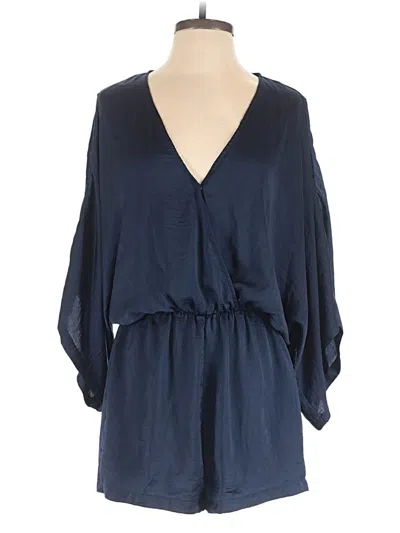 Pre-owned Lulus Romper In Blue