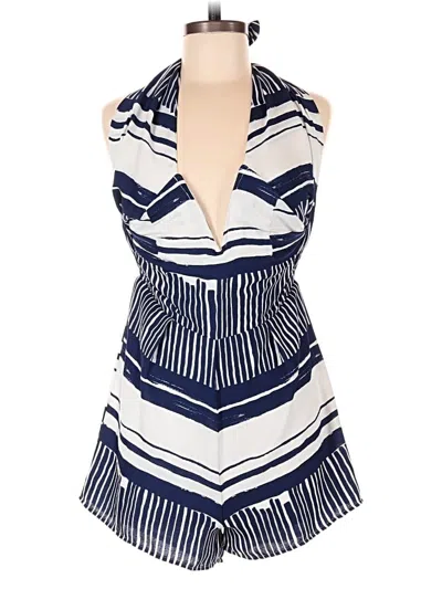 Pre-owned Lulus Romper In Blue