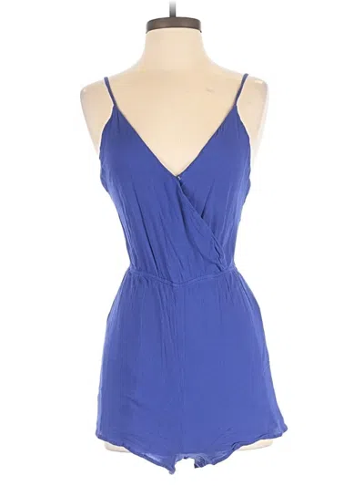 Pre-owned Lulus Romper In Blue