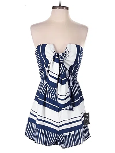 Pre-owned Lulus Romper In Blue