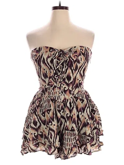 Pre-owned Lulus Romper In Brown