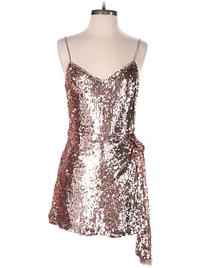 Pre-owned Lulus Romper In Gold