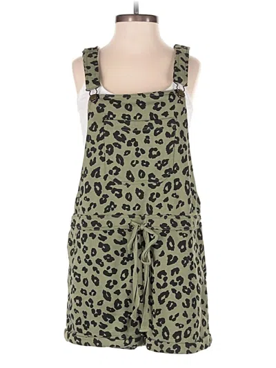 Pre-owned Lulus Romper In Green
