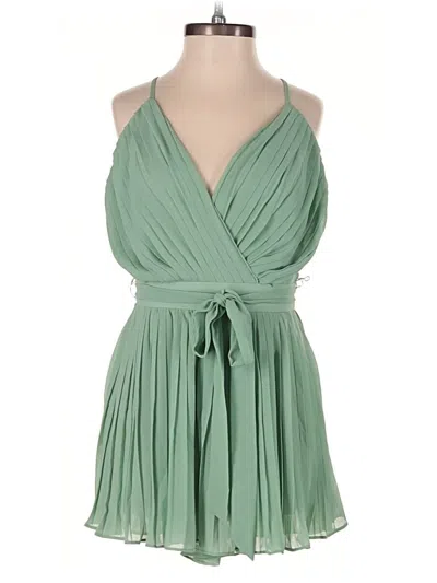 Pre-owned Lulus Romper In Green