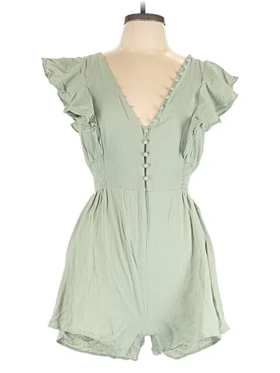 Pre-owned Lulus Romper In Green