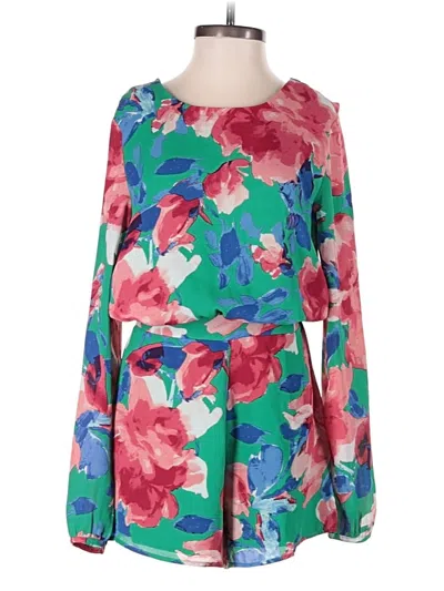 Pre-owned Lulus Romper In Green