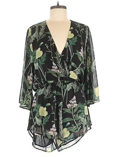 Pre-owned Lulus Romper In Green