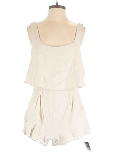 Pre-owned Lulus Romper In Ivory