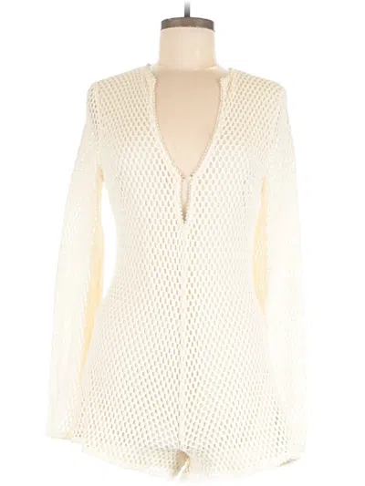 Pre-owned Lulus Romper In Ivory
