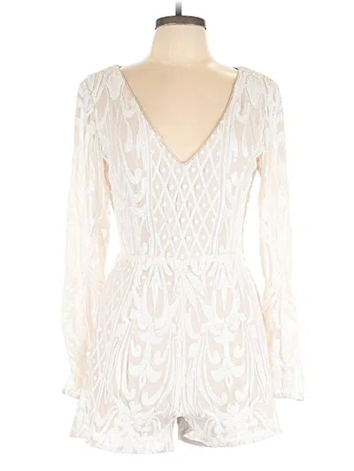 Pre-owned Lulus Romper In Ivory