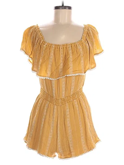 Pre-owned Lulus Romper In Orange