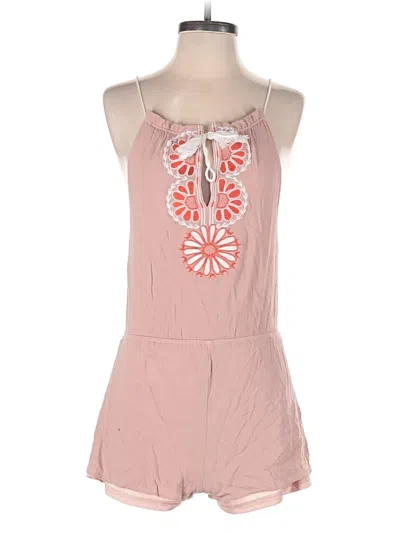 Pre-owned Lulus Romper In Pink