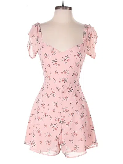 Pre-owned Lulus Romper In Pink