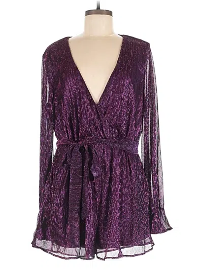 Pre-owned Lulus Romper In Purple