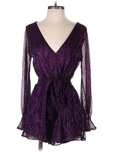 Pre-owned Lulus Romper In Purple