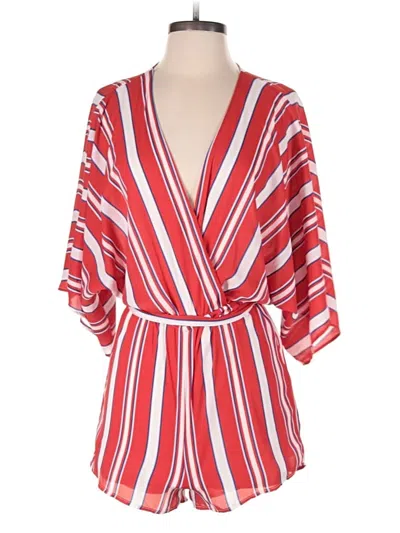 Pre-owned Lulus Romper In Red