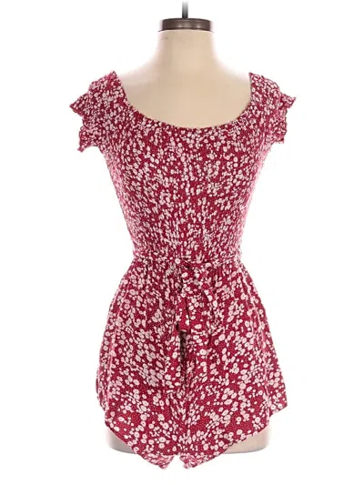 Pre-owned Lulus Romper In Red