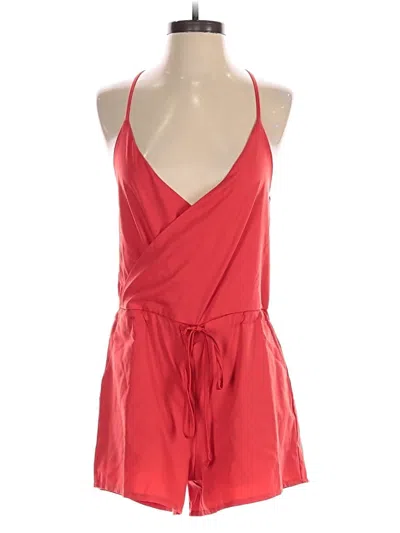 Pre-owned Lulus Romper In Red