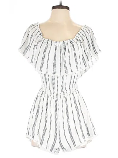 Pre-owned Lulus Romper In White