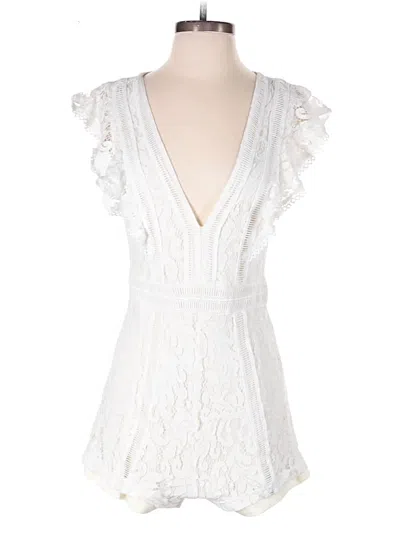 Pre-owned Lulus Romper In White