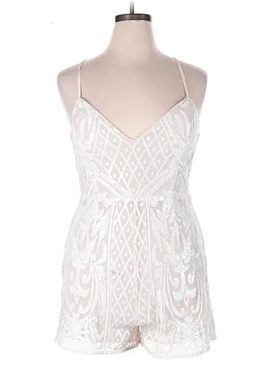 Pre-owned Lulus Romper In White