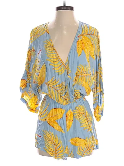 Pre-owned Lulus Romper In Yellow