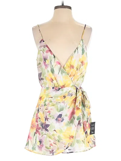 Pre-owned Lulus Romper In Yellow