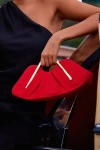 Lulus Sabrine Red Ruched Clutch In Red