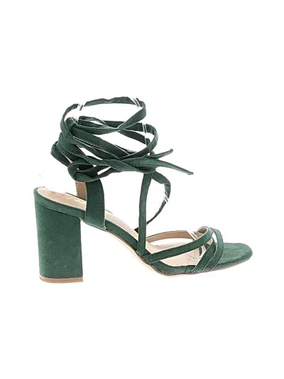 Pre-owned Lulus Sandals In Green